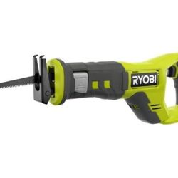 Ryobi 18V Cordless Reciprocating Saw (Tool Only) – 3,400 SPM, 1" Stroke