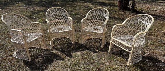 Four Woodard Chairs 