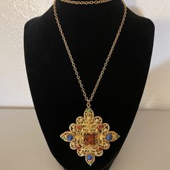 Miriam Haskell Vintage Signed Necklace