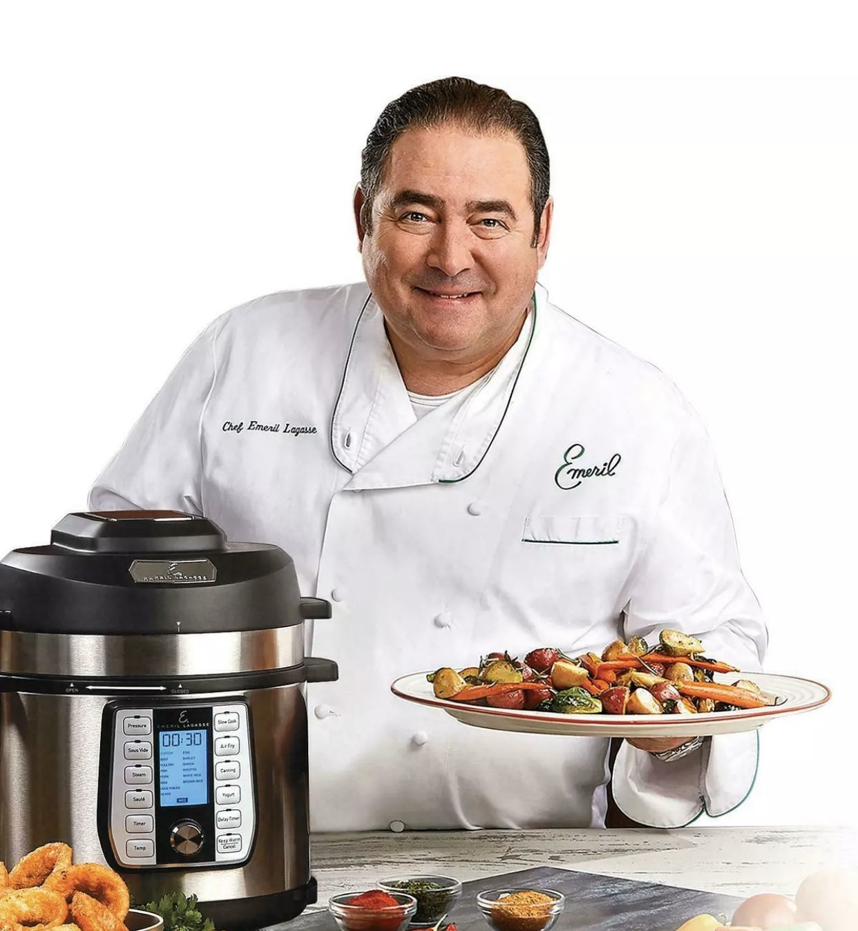 Emeril Lagasse 8qt Pressure Cooker Air Fryer Duet 12 in 1 & Dual Lid