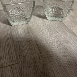 Textured Glass Bowl- Set Of 2