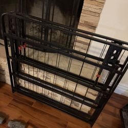 foldable, metal, twin-size platform bed frame.