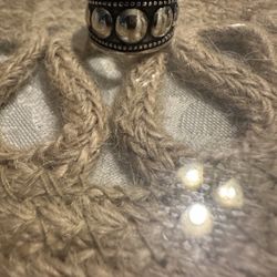 Rare Retired James Avery Sterling Silver Graduated Bead Ring Size 5.5