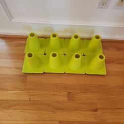8 PVC Uline Sport Athletic Event Cones 6" Tall -Athletic Sport Events