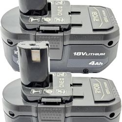 RYOBI 18-Volt ONE+ Lithium-Ion High Capacity 4.0 Ah Battery (2-Pack)

