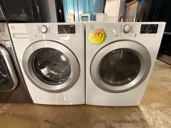 Used White Kenmore Washer and Dryer Frontloader