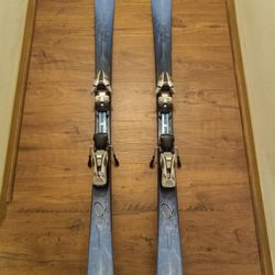 K2 T-nine 153CM Sweet Luv skis With Bindings