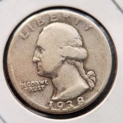1938 Washington Silver Quarter