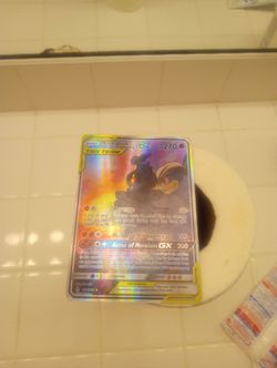 Tag Team Marshadow & Machamp GX Pokemon Card (condition:MP)