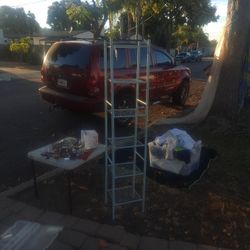 Tall Metal 5 Tier Rack, Shelf, Stand, Bookcase