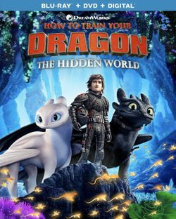 How To Train Your Dragon The Hidden World (Blu Ray+DVD+Digital) NEW W/SLIPCOVER