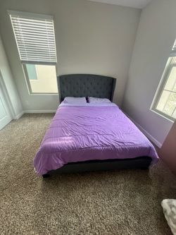 Queen Bed Frame + Mattress – $300 OBO