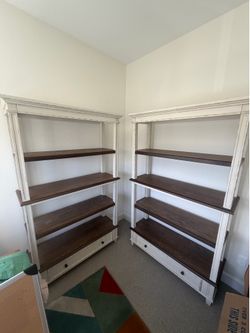 2 Beautiful Wooden Bookshelves