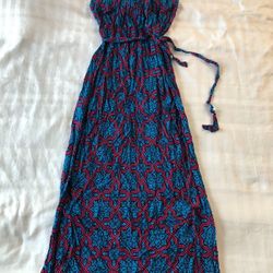 Maxi/ Long Dress/ Cover Up. Adjustable straps, Stretchy Material. Medium size. NEW With Tags.
