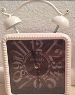 New Vintage Looking Clock 9" tall by five and three-quarter inches wide