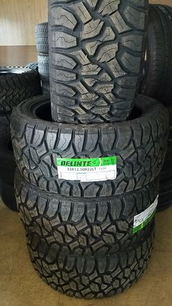 4 NEW Delinte DX-12 33x12.50R22LT