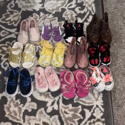 Baby Girl Shoe Lot