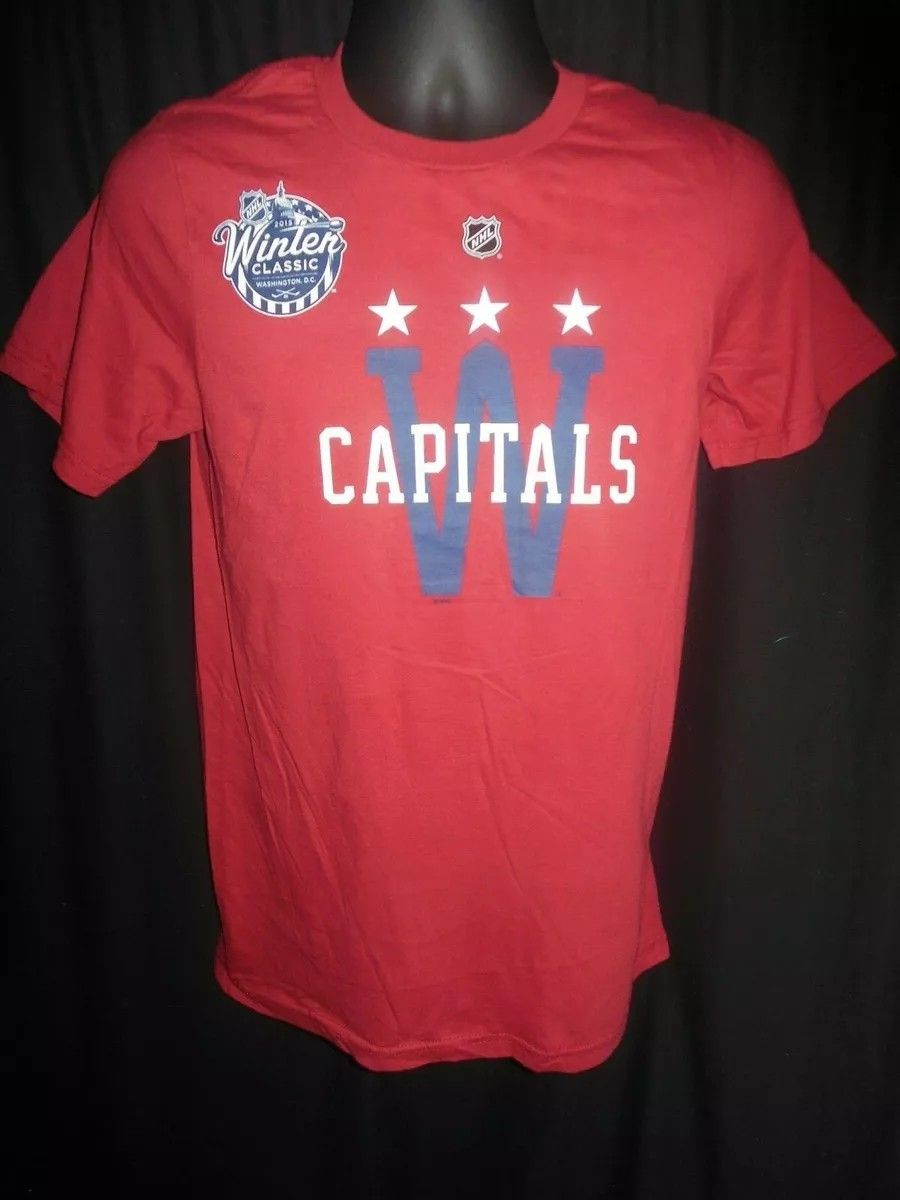 Washington Capitals NHL Holtby #70 Men's Winter Classics Reebok Shirt T Tee Top Size Xl Extra Large Cotton