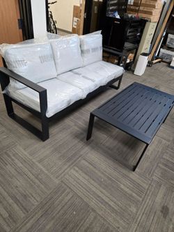 Modern Outdoor Sofa and Coffee Table Set