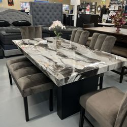 Dining Table With 6 Chairs 