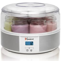 Euro Cuisine Digital-Automatic Yogurt Maker With 7 Jars-Open Box