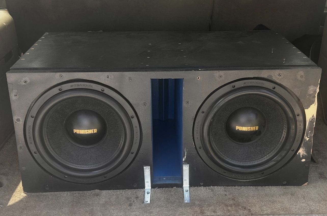2 12” Rockville Punishers And Amp