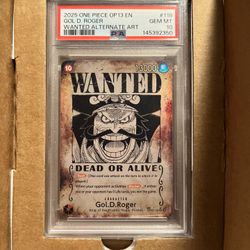 PSA 10 Gol.D.Roger - OP09-118 Wanted Poster