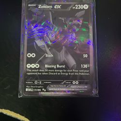 Scarlett And Violet Black Bolt Zekrom Ex Rare 