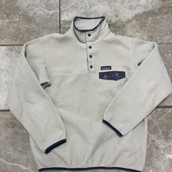 Patagonia Womens Synchilla Snap-T Fleece Pullover Pelican Stone Blue M