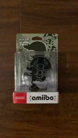 Mr game and watch amiibo super smash bros