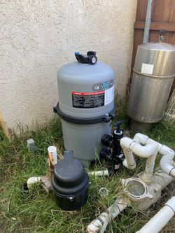 Filter Installed For Swimming Pool And Or Spa