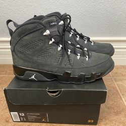 Nike Air Jordan 9 Retro Anthracite Size 12 White Black Grey Gray 302370-013 Mint Condition 