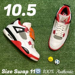 Size 10.5 Air Jordan 4 Retro “Fire Red 2020” 🥤