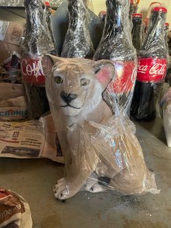 Ceramic Lion Cub Figurine piggy bank