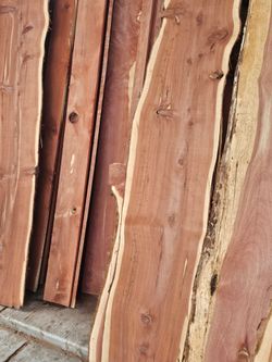 Cedar Live Edge Wood Slabs