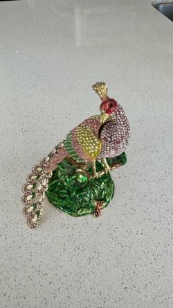Peacock Jewelry Box