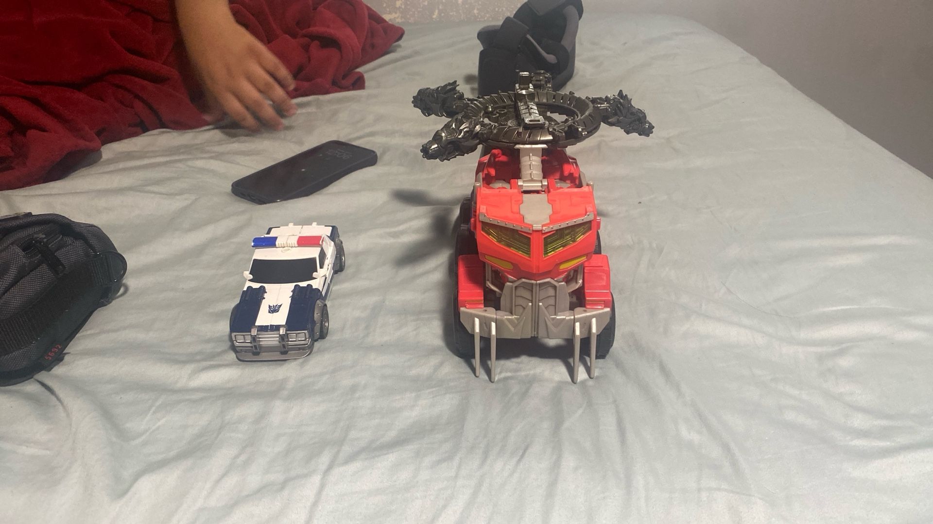 Transformers Barricade And Optimus Prime