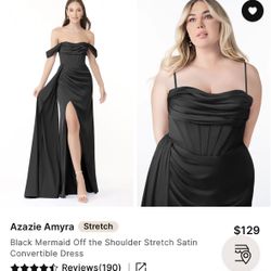 Black Formal Bridesmaid Dress