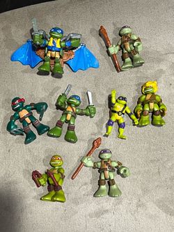 Teenage Mutant Ninja Turtles TMNT heroes in a half shell Figures imaginext lot