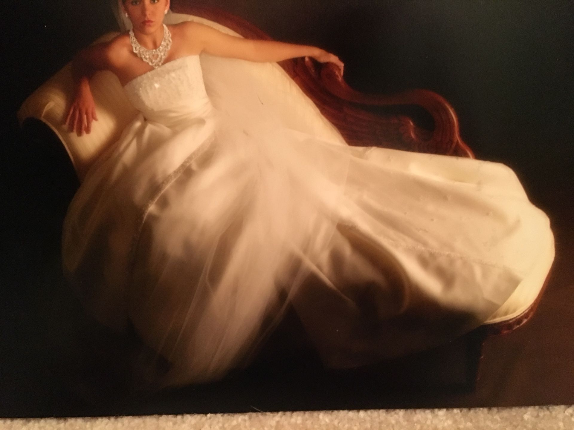 Wedding Dress, Sandals, Veil & Ring Pillow
