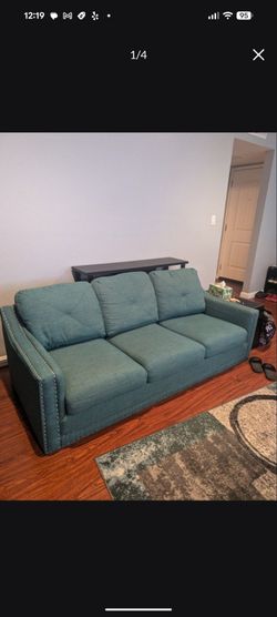 Teal couch