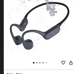 Roujune Bone Conduction Headphones Gray