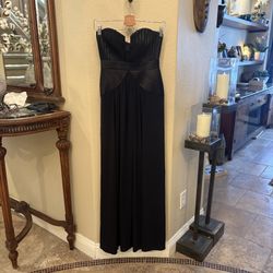 BCBG Maxazria Women Tasha Strapless Black Evening Special Occasion Gown Size XS