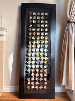 ZGallerie 3D Cube Wall Art Panel Black Frame