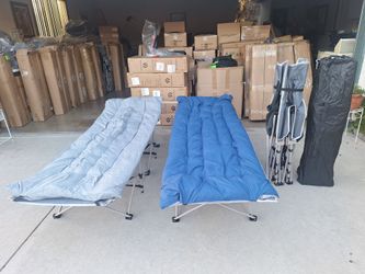 XXL Camping Cot/Folding Bed with Carrying Bag & Removable Mattress-Many in Stock