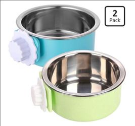 Kathson Crate Dog Bowls