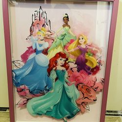 Princesses Glass Frame