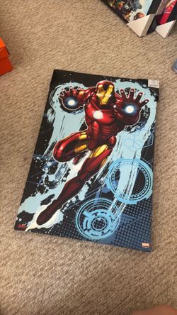 New iron man canvas wall decor