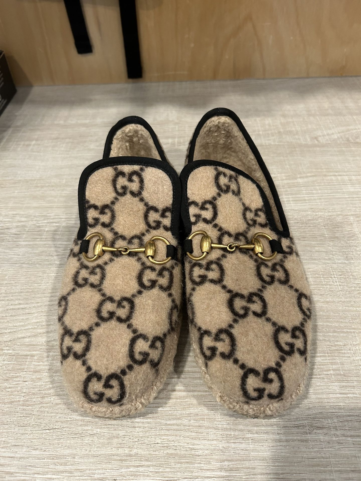 GG Logo Wool Espadrilles