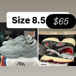Men’s coach shoes 8.5  new $65 both
